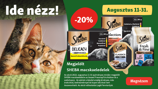 Akciós SHEBA falatok cicádnak!