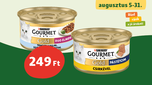 Kényeztesd cicádat Gourmet Gold ínyencségekkel!