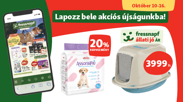 Októberi állati akciók a Fressnapfban!